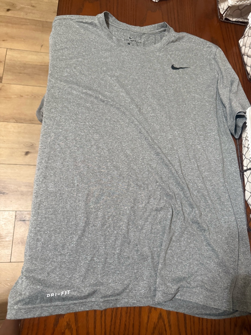Nike Gray Heather Dri-FIT Short Sleeve Performance Tee